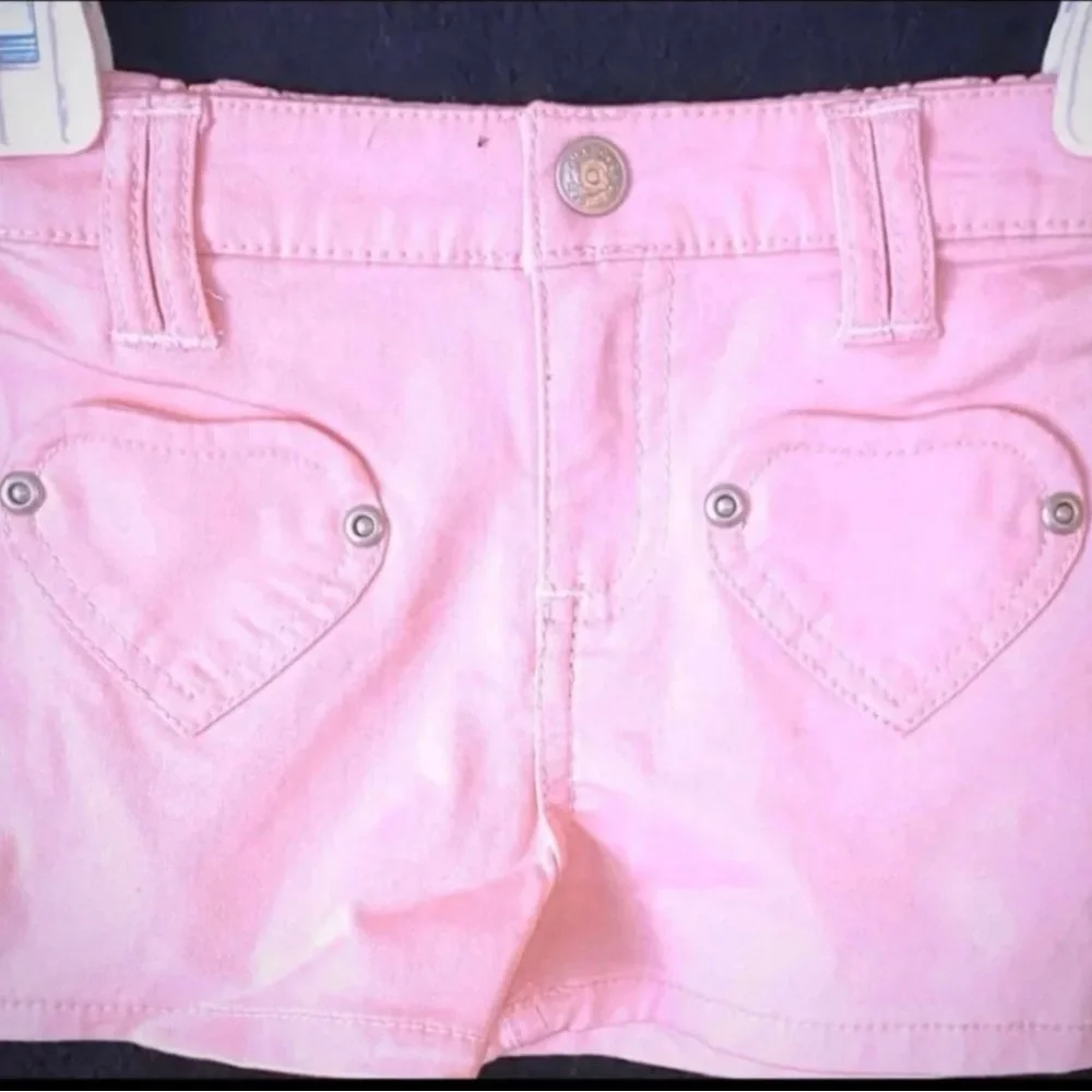 💞 New Baby & Toddler Girl Size 18 Months Pink Denim Jean Shorts